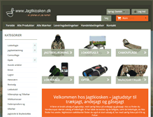 Tablet Screenshot of jagtkiosken.dk